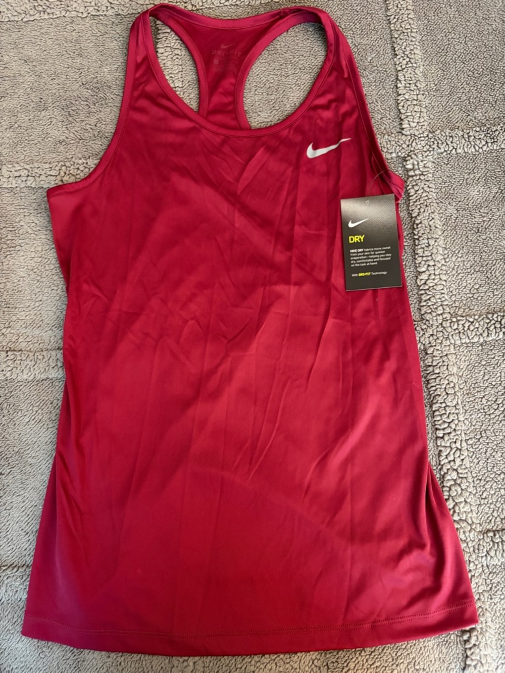 Nike Women's Dri-FIT Racerback Tank Top - MAROON